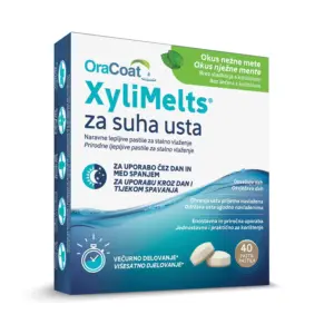 XyliMelts pastile za suha usta – okus nežne mete, 40 pastil