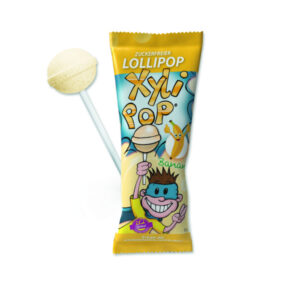 XyliPOP Lizika za preventivo in zobno nego – BANANA, 25 lizik