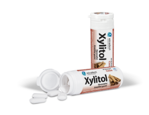 Xylitol zaščitni žvečilni gumi – cimet, 30 žvečilnih gumijev