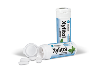 Xylitol zaščitni žvečilni gumi – poprova meta, 30 žvečilnih gumijev