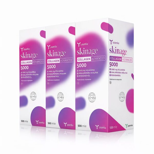 Yasenka SkinAge Collagen Advanced 5000 tekočina, 3 x 500 ml Yasenka SkinAge Collagen Advanced 5000 tekočina, 3 x 500 ml
