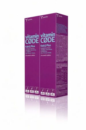 Yasenka Vitamin Code Kalcij Plus šumeče tablete, 2 x 20 tablet