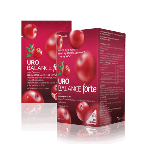Yasenka Uro Balance Forte prašek, 10 vrečic Yasenka Uro Balance Forte prašek, 10 vrečic