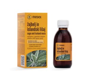 Medex Žajbelj in islandski lišaj sirup, 150 ml