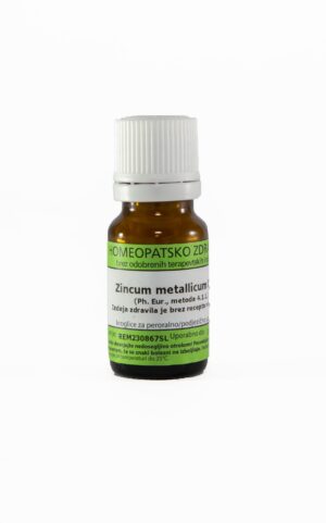 Zincum metallicum homeopatske kroglice C30, 10 g