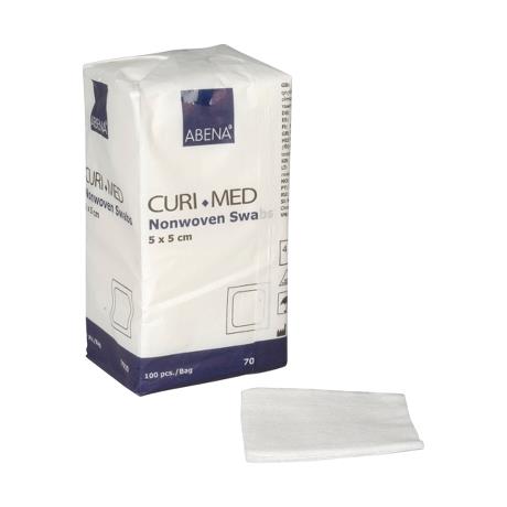 Curi-Med zloženci iz netkanega materiala nesterilni (5 x 5 cm), 100 zložencev Curi-Med zloženci iz netkanega materiala nesterilni (5 x 5 cm), 100 zložencev