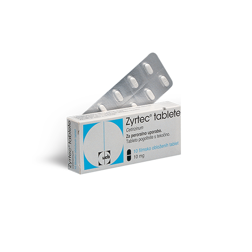 Zyrtec 10 mg filmsko obložene tablete, 10 tablet Zyrtec 10 mg filmsko obložene tablete, 10 tablet