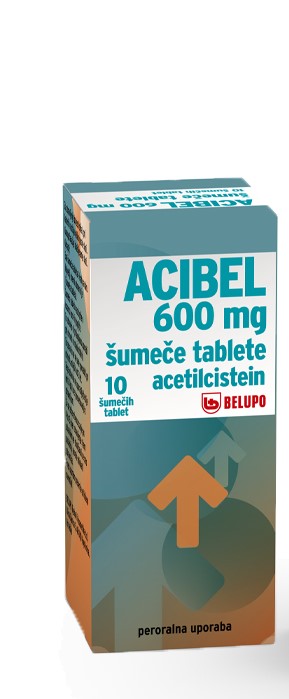 Acibel 600 mg šumeče tablete, 10 šumečih tablet