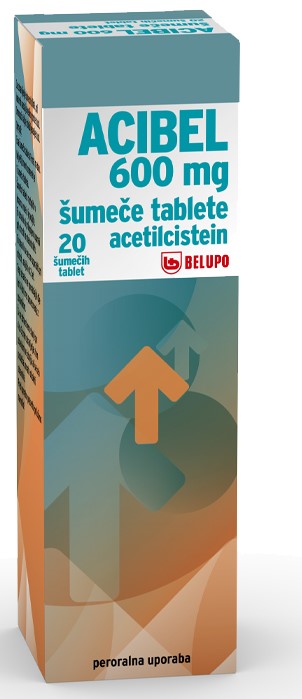 Acibel 600 mg šumeče tablete, 20 šumečih tablet Acibel 600 mg šumeče tablete, 20 šumečih tablet