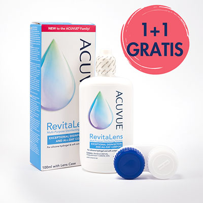 Acuvue RevitaLens Večnamenska razkuževalna raztopina za mehke kontaktne leče, 2 x 100 ml Acuvue RevitaLens Večnamenska razkuževalna raztopina za mehke kontaktne leče, 2 x 100 ml