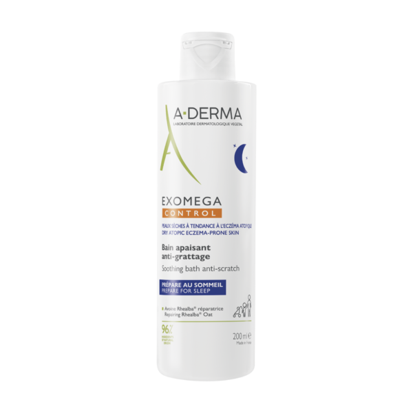 A-Derma Exomega Control pomirjujoča kopel proti praskanju, 200 ml A-Derma Exomega Control pomirjujoča kopel proti praskanju, 200 ml