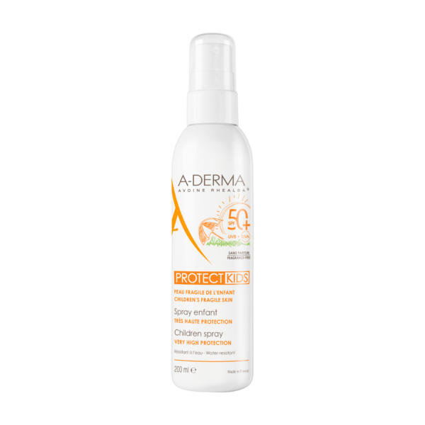 A-Derma Protect Kids pršilo za zaščito pred soncem ZF50+, 200 ml A-Derma Protect Kids pršilo za zaščito pred soncem ZF50+, 200 ml