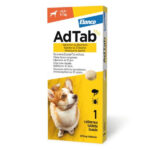 AdTab 225 mg žvečljive tablete za pse (> 5,5 - 11 kg), 1 tableta AdTab 225 mg žvečljive tablete za pse (> 5,5 - 11 kg), 1 tableta