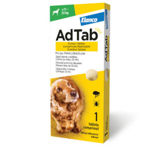 AdTab 450 mg žvečljive tablete za pse (> 11 - 22 kg), 1 tableta
