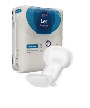 Abena Let Premium Anatomic vložne hlačne podloge brez PE folije, 30 predlog