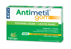 Antimetil Gom ingver pastile z okusom mete in limone, 24 pastil