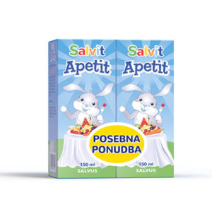 Salvit Apetit tekočina z okusom maline (2 x 150 ml)
