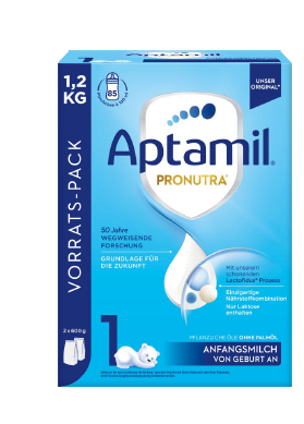 Aptamil 1 Pronutra začetno mleko za dojenčke od rojstva naprej, 1200 g