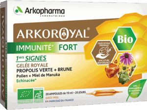 Arkoroyal Immunité Fort BIO, 20 steklenih ampul po 10 ml