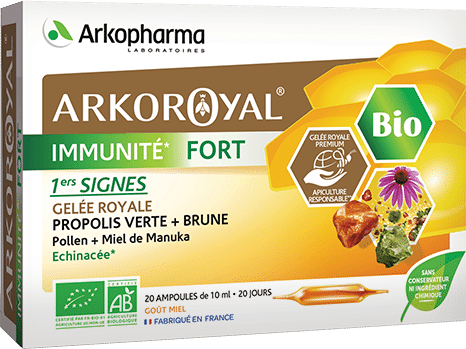 Arkoroyal Immunité Fort BIO, 20 steklenih ampul po 10 ml Arkoroyal Immunité Fort BIO, 20 steklenih ampul po 10 ml