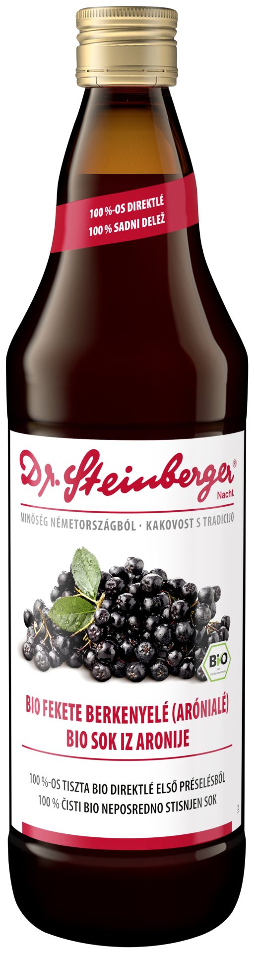 Dr. Steinberger BIO sok iz aronije, 750 ml Dr. Steinberger BIO sok iz aronije, 750 ml