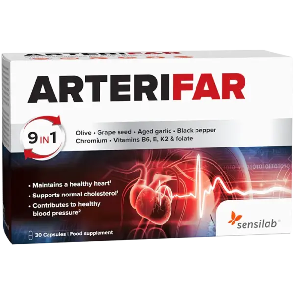Sensilab ArteriFar kapsule, 30 kapsul Sensilab ArteriFar kapsule, 30 kapsul