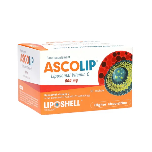 Ascolip liposomski vitamin C 500 mg, 30 vrečic Ascolip liposomski vitamin C 500 mg, 30 vrečic