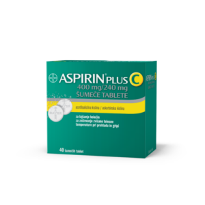 Aspirin plus C 400 mg/240 mg šumeče tablete, 40 šumečih tablet