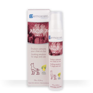 Dermoscent Atop 7 Spray pomirjujoča emulzija za pse in mačke pršilo, 75 ml