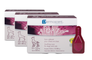 Dermoscent Atop 7 Spot-on kožni nanos za mačke in pse (0 do 10 kg), 4 pipete po 0,6 ml