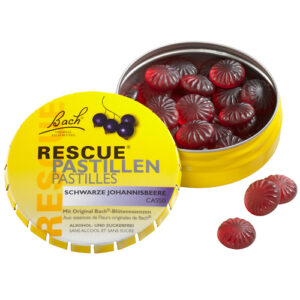 Bach Rescue pastile z okusom črnega ribeza, 50 g