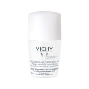 Vichy Deo dezodorant antitranspirant za občutljivo in depilirano kožo 48h roll-on, 50 ml