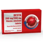 Besta 200 mg/500 mg filmsko obložene tablete, 20 tablet Besta 200 mg/500 mg filmsko obložene tablete, 20 tablet