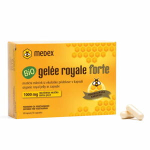 Medex Bio Gelée Royale Forte matični mleček iz ekološke pridelave, 30 kapsul