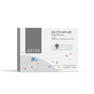 Bionime Rightest GS720 testni lističi, 50 testnih lističev