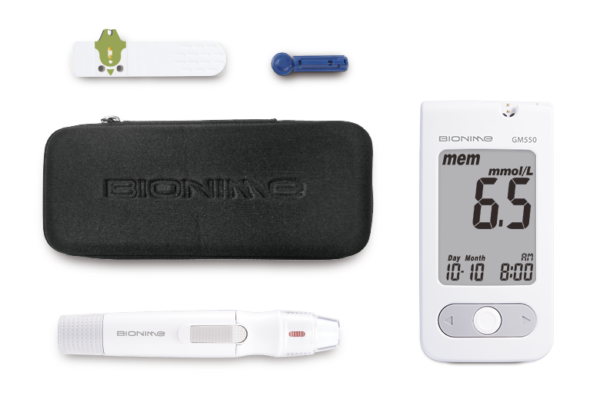 Bionime Rightest GM550 sistem za merjenje glukoze v krvi (1 komplet)