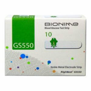 Bionime Rightest GS550 testni lističi, 10 testnih lističev