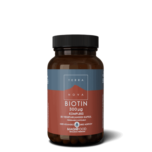 Terranova Biotin 300 μg kompleks, 50 kapsul Terranova Biotin 300 μg kompleks, 50 kapsul