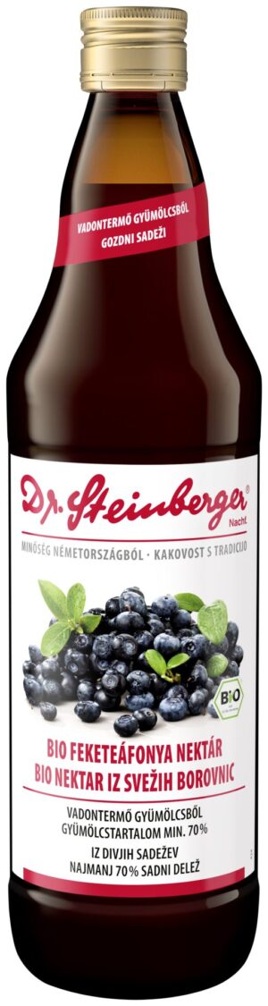 Dr. Steinberger BIO nektar iz svežih borovnic, 750 ml