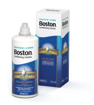 Boston Advanced tekočina za čiščenje in vzdrževanje poltrdih in trdih leč, 120 ml