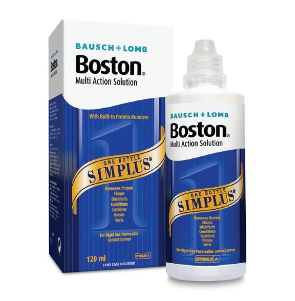 Boston Simplus tekočina za čiščenje in vzdrževanje poltrdih in trdih leč, 120 ml Boston Simplus tekočina za čiščenje in vzdrževanje poltrdih in trdih leč, 120 ml
