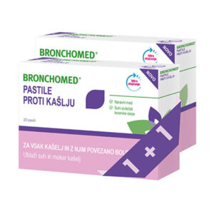 Bronchomed pastile proti kašlju, 2 x 20 pastil