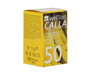 Wellion Calla merilni lističi za glukozo v krvi, 50 lističev
