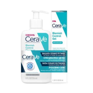CeraVe paket: Čistilni gel za kožo nagnjeno k nepravilnostim (236 ml) + gel za kožo nagnjeno k nepravilnostim (40 ml)