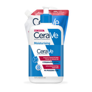 CeraVe Vlažilni losjon za suho do zelo suho kožo (473 ml) + refill pakiranje (473 ml)