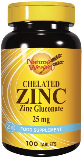 Natural Wealth Cink 25 mg tablete, 100 tablet
