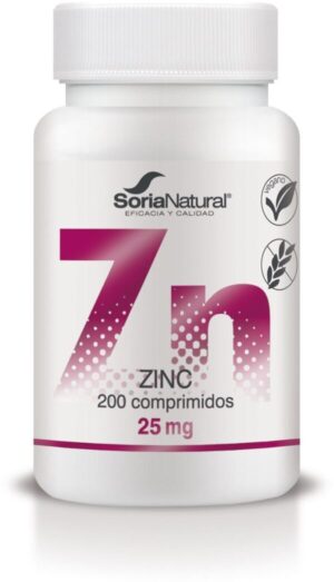 Soria Natural Cink tablete s podaljšanim sproščanjem, 200 tablet