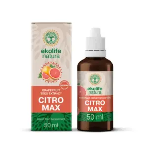 Ekolife natura Citro Max ekološki koncentrat grenivkinih pešk tekočina, 50 ml