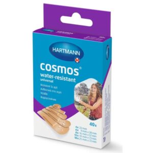 Cosmos Water-Resistant vodoodporni univerzalni obliži za rane, 40 obližev
