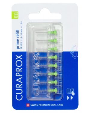 Curaprox CPS 011 Prime, refill pakiranje, 8 medzobnih ščetk
